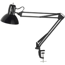 Dainolite DINDXL334XBK Clamp-on Lamp