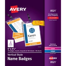 Avery AVE8521 Name Badge Kit