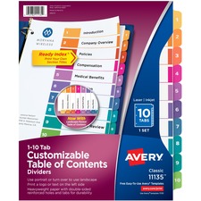 Avery AVE11135 Index Divider